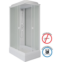 Душевая кабина Niagara Promo 110x80 см P110/80/26Q/MT, белый/матовое (безсиликоновая сборка) - фото 