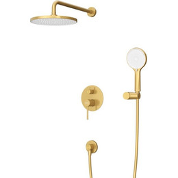 Душевая система для душа Cezares RELAX-DSET-BORO, брашированное золото, Цвет производителя: брашированное золото - фото 