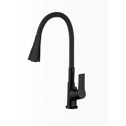 Смеситель для кухни Sole Garda S235B, чёрный - фото 