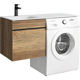 Тумба подвесная с раковиной Aqwella Terra 115 см TER01051DBL, дуб балтийский - фото 