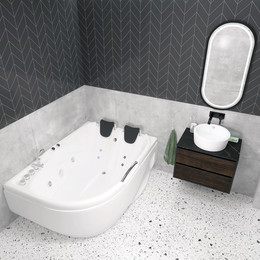 Ванна гидромассажная EvaGold 170x120 см R OLB-807 - фото 