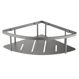 Полка угловая Aquatek AQ4926BGM, цвет оружейная сталь - фото 