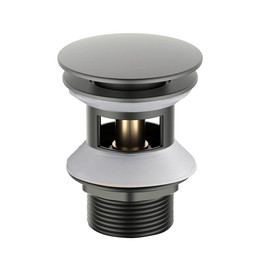 Донный клапан Aquatek AQ6002BGM, оружейная сталь - фото 