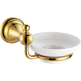 Мыльница Azario Elvia AZ-91108G, цвет золото - фото 