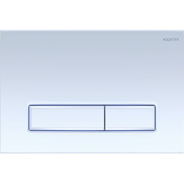 Кнопка смыва Aquatek Slim KDI-0000021, белый глянцевый - фото 