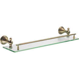 Полка стеклянная Azario Elvia AZ-91103Q, цвет бронза - фото 