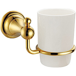 Стакан для зубных щеток Azario Elvia AZ-91106G, цвет золото - фото 