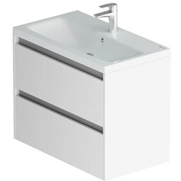 Тумба напольная с раковиной Am.Pm Pulse 75 см M91-FHX0752-WCC0752WG, белый глянцевый - фото 