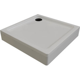 Поддон акриловый Радомир Берген SQ 80х80 см (сифон чёрный) - фото 