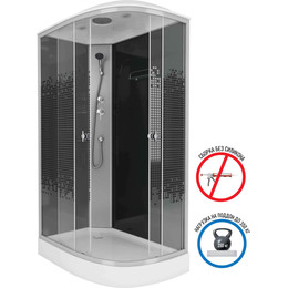 Душевая кабина Niagara 120x80 см 45121453L, хром/узор - фото 
