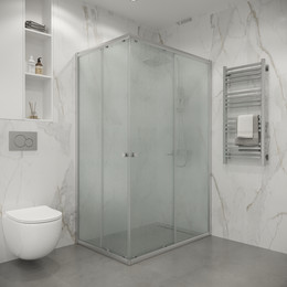 Душевое ограждение Niagara Eco 105x80 см NG-1118-14QMT, хром матовый/матовое - фото 