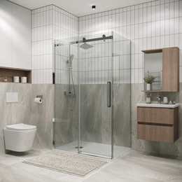 Душевое ограждение Grossman Classic 110x90 см 120.K33.04.1190.10.00, хром/прозрачное - фото 