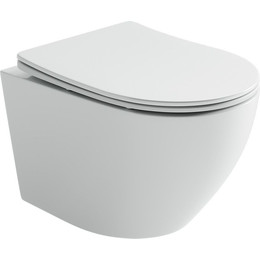 Унитаз подвесной безободковый Ceramicanova Uno Rimless CN11001 с крышкой микролифт, Цвет производителя: белый - фото 