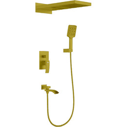 Душевая система для ванны Gappo G07 G7107-73, золото сатин, Цвет производителя: золото сатин - фото 