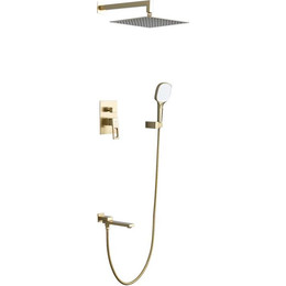 Душевая система для ванны Gappo G17-3 G7117-3, золото сатин, Цвет производителя: золото сатин - фото 