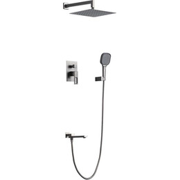 Душевая система для ванны Gappo G17-9 G7117-9, оружейная сталь, Цвет производителя: оружейная сталь - фото 