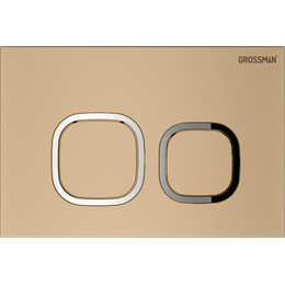 Кнопка смыва Grossman Cosmo 700.K31.02.310.310, золото матовое - фото 