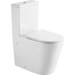 Унитаз-компакт безободковый Aquatek Оберон AQ1273H-00 с тонкой крышкой микролифт (увеличенная высота чаши унитаза 48 см) - фото 