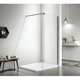 Душевая перегородка Aquatek Walk in 120 см AQ WIW 12020GM (стекло 8 мм) оружейная сталь/прозрачное - фото 