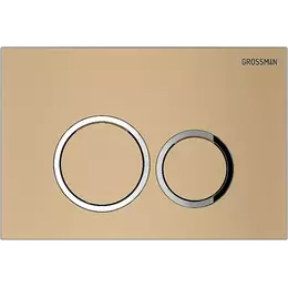 Кнопка смыва Grossman Cosmo 700.K31.02.310.310RUS, золото матовое - фото 