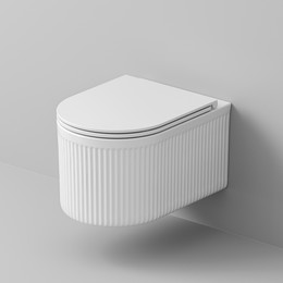 Унитаз подвесной безободковый Grossman GR-4408SQ с крышкой микролифт (Система смыва торнадо) - фото 