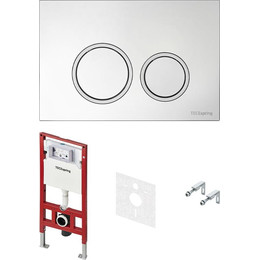 Инсталляция для подвесного унитаза TECEspring S401101 (кнопка хром глянцевый) - фото 