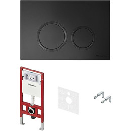 Инсталляция для подвесного унитаза TECEspring S401104 (кнопка чёрная матовая) - фото 