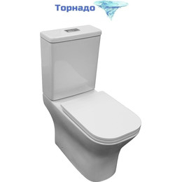 Унитаз-компакт безободковый Azario Milagro AZ-8502 с крышкой микролифт (система смыва Торнадо) - фото 