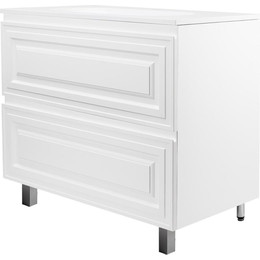 Тумба напольная с раковиной AN Элен 100 см, белый матовый - фото 