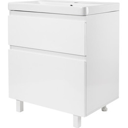 Тумба напольная с раковиной AN Сандра 60 см, белый - фото 