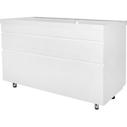 Тумба напольная с раковиной AN Эстелла 100 см, белый - фото 