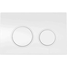 Кнопка смыва Aquanet AQ-PRO-02W, белый - фото 