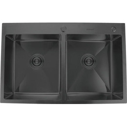 Кухонная мойка Gerhans 1 мм K37850B-S, графит - фото 