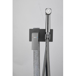 Набор для гигиенического душа Belz B55808-3 (со скрытой частью) оружейная сталь - фото 