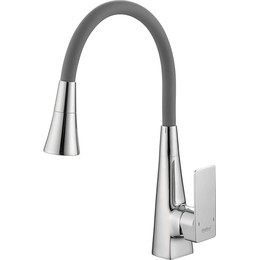 Смесители для кухни Haiba HB73823, хром/серый - фото 