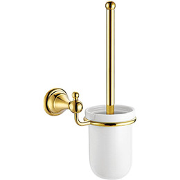 Ёршик для унитаза Azario Elvia AZ-91113G, цвет золото - фото 