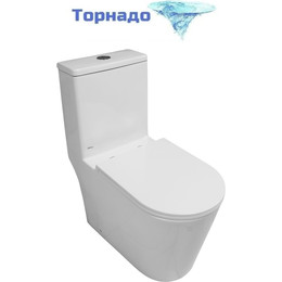 Унитаз-моноблок Azario Eagle AZ-80673 с тонкой крышкой микролифт (Система смыва Торнадо) - фото 