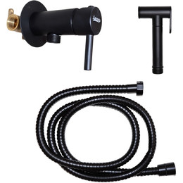 Набор для гигиенического душа Loranto LR80543000 (со скрытой частью) чёрный - фото 