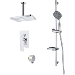 Набор смесителей 4 в 1 для душа Aquatek Вега AQ1075CR, Цвет производителя: хром - фото 