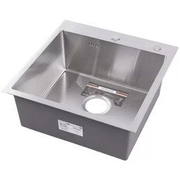Кухонная мойка Gerhans K34550 3мм, с отверстием под смеситель и дозатор, нержавеющая сталь - фото 