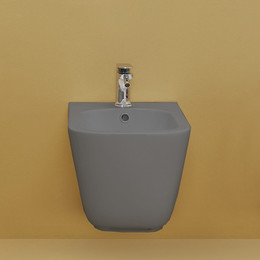 Биде подвесное Kerasan Tribeca 512589, Ferro matt - фото 