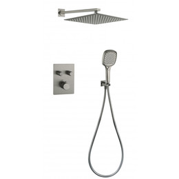 Душевая система для душа с термостатом Grocenberg GB5040NK, никель - фото 