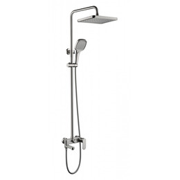 Душевая стойка с изливом Grocenberg GB7011NK, никель - фото 