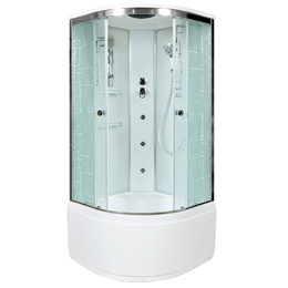 Гидробокс Avacan 80x80 см EM4580GM, хром/узор (безсиликоновая сборка) - фото 