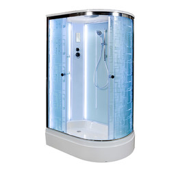 Гидробокс Avacan 120x80 см EM2712LLED, хром/узор (безсиликоновая сборка) - фото 