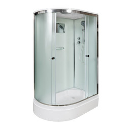 Душевая кабина Avacan 120x90 см D312SR, хром/матовое (безсиликоновая сборка) - фото 