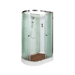 Душевая кабина Avacan 120x90 см EM2012RN, хром/узор (безсиликоновая сборка) - фото 