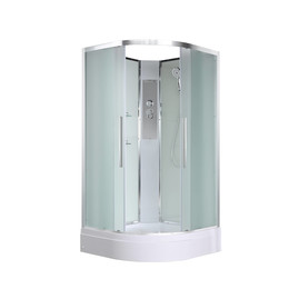 Душевая кабина Avacan 100x100 см EM3010N, хром/матовое (безсиликоновая сборка) - фото 