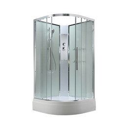 Душевая кабина Avacan 90x90 см EM3090NT, хром/прозрачное (безсиликоновая сборка) - фото 