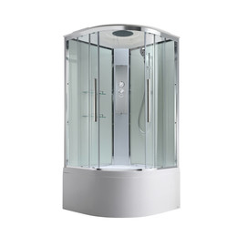 Душевая кабина Avacan 90x90 см EM5090T, хром/прозрачное (безсиликоновая сборка) - фото 